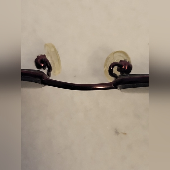 Covergirl wire frame eye glasses,  vintage wine color main image 6